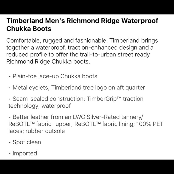 Host Pick - Mens Timberland Ridge Waterproof Chukka Boots - Picture 4 of 10
